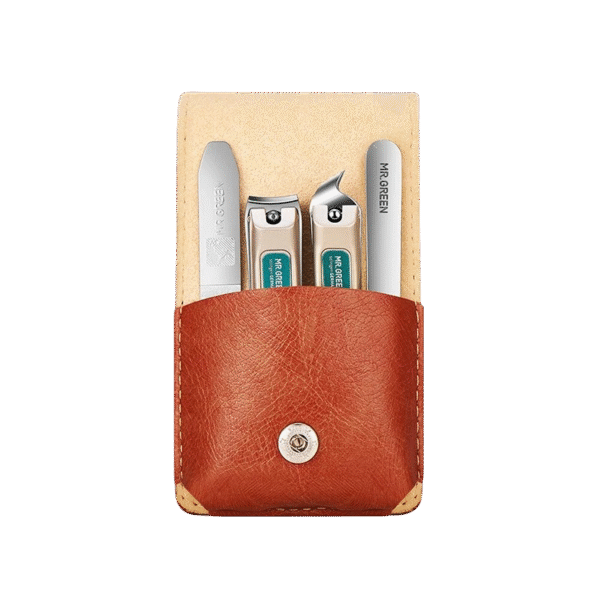 Manicure Set 4 in 1 Professional leather case Stainless Steel Nail Clippers Personal Care Tool