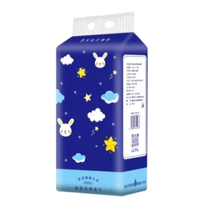 Dark Blue Rabbit Wall Mounted 4 Layer Toilet Paper